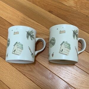 Set of 2 - Vtg 1990’s Pfaltzcraft 12 oz mug NatureWood Stoneware Mug